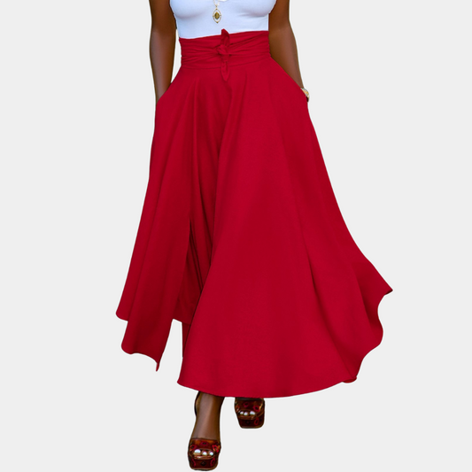 Red Summer Skirt Women | Fashionable &amp; Elegant
