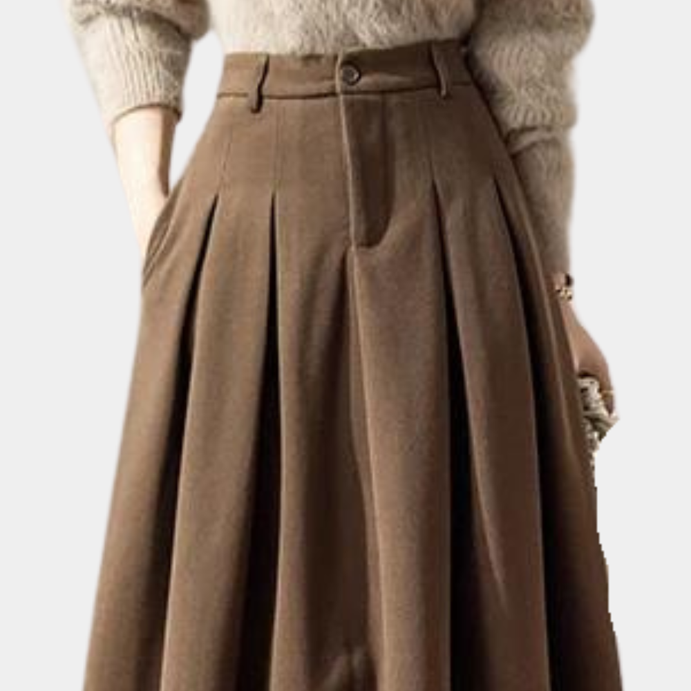 Elegant women's skirt in wool blend – classic and flattering