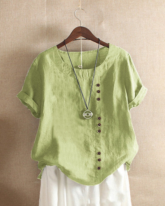 Women's Top with Knot Details – Elegant and Casual for Spring and Summer
