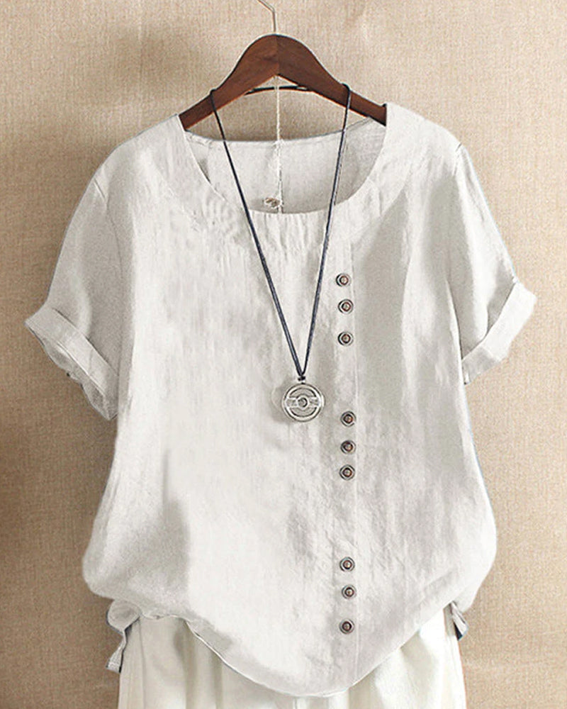 Women's Top with Knot Details – Elegant and Casual for Spring and Summer