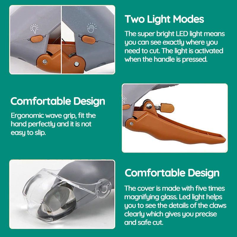 Safe Dog Nail Clipper with Quick Sensor and Comfort Grip