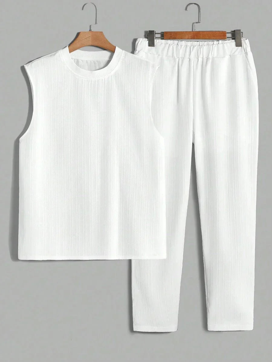 Summer Men's Set – Sleeveless, Lightweight and Breathable for Warm Days