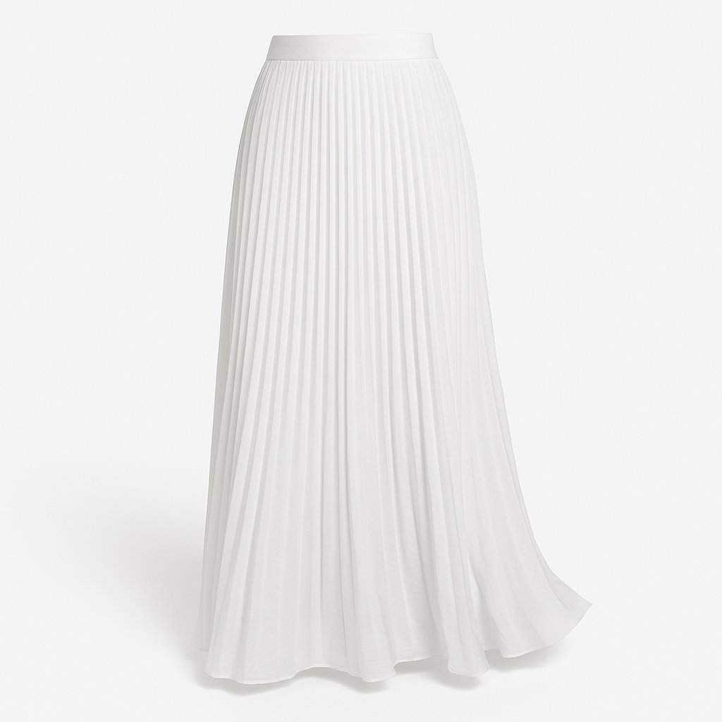 Pleated Maxi Skirt – Lightweight &amp; Elegant