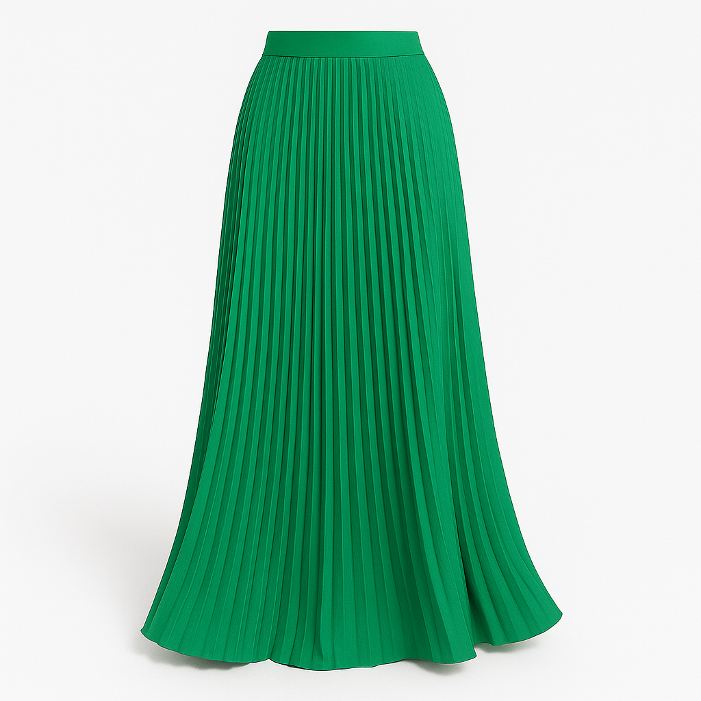Pleated Maxi Skirt – Lightweight &amp; Elegant