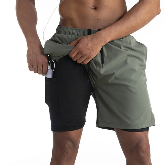 Running shorts with inner briefs &amp; phone pocket – Ultimate comfort and freedom of movement