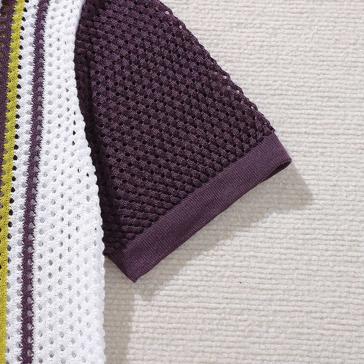 Men's shirt with mesh pattern – Breathable, stylish and unique design