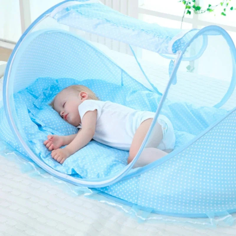 Folding Baby Bed with Protective Mosquito Net