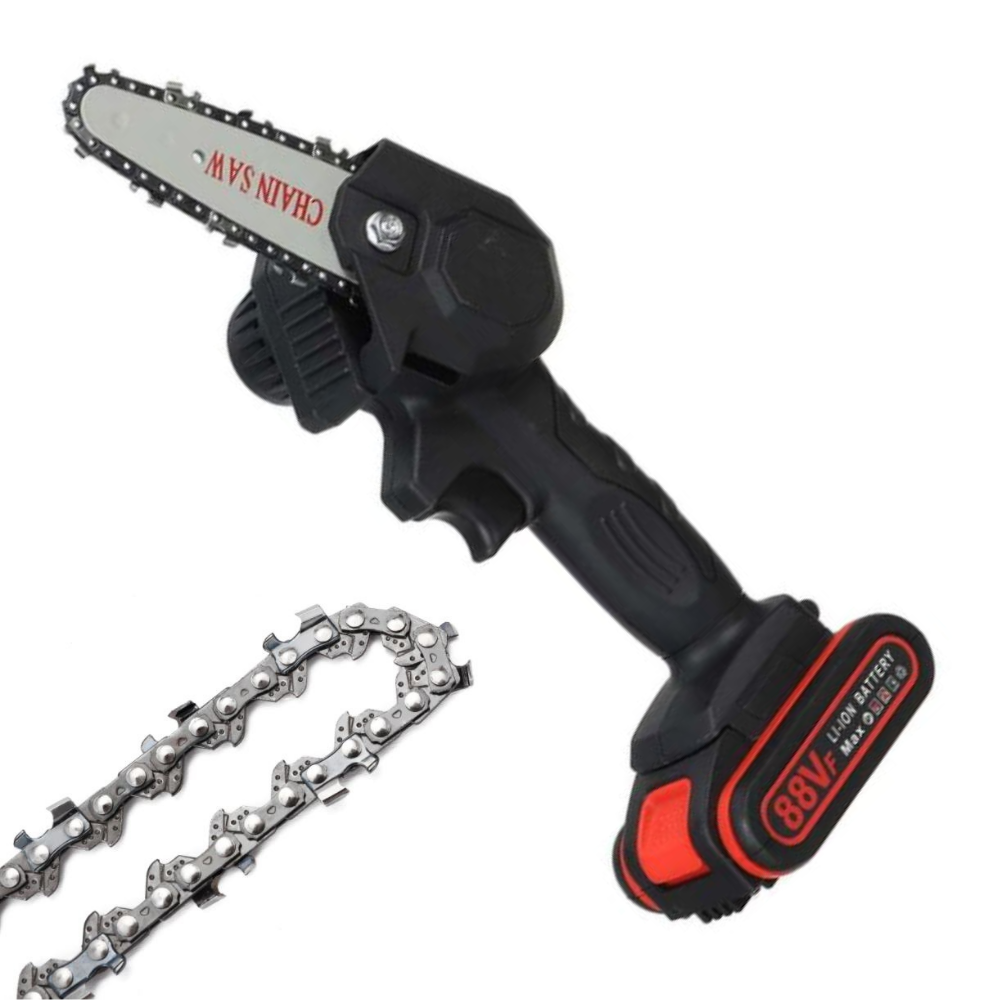 Cordless Electric Chainsaw with Battery – For Pruning and Sawing Without Hassle