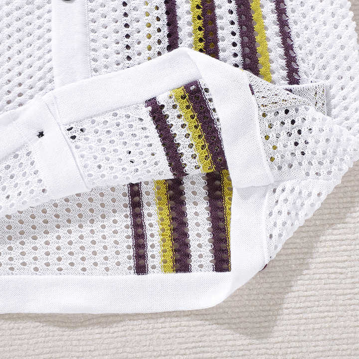 Men's shirt with mesh pattern – Breathable, stylish and unique design