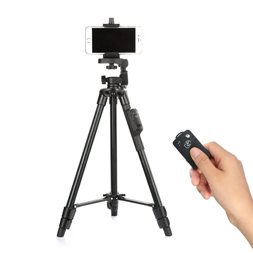 Aluminum Tripod with 3-Way Panoramic Head – Lightweight and Adjustable