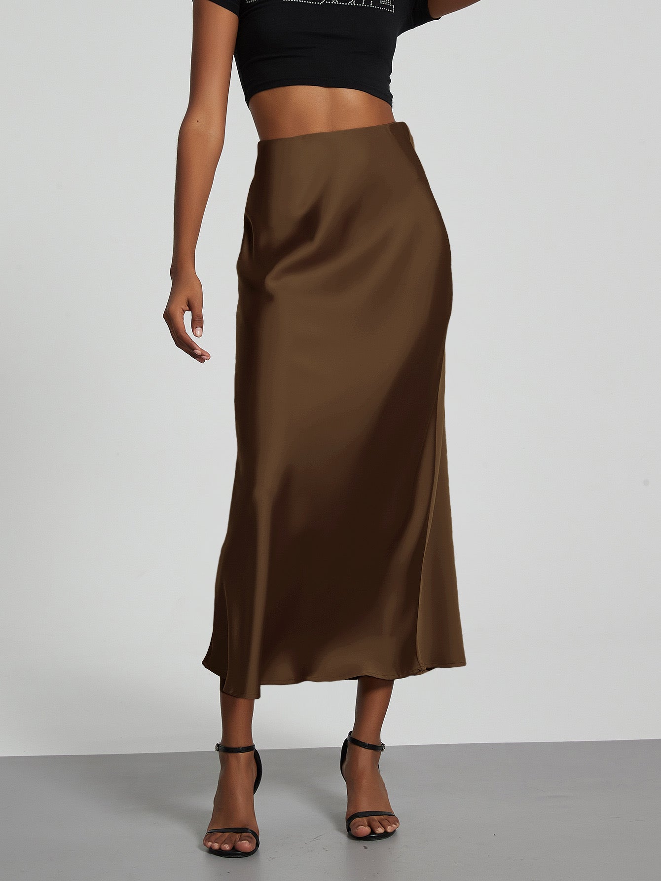 Satin Maxi Skirt - Elegant &amp; Comfortable
