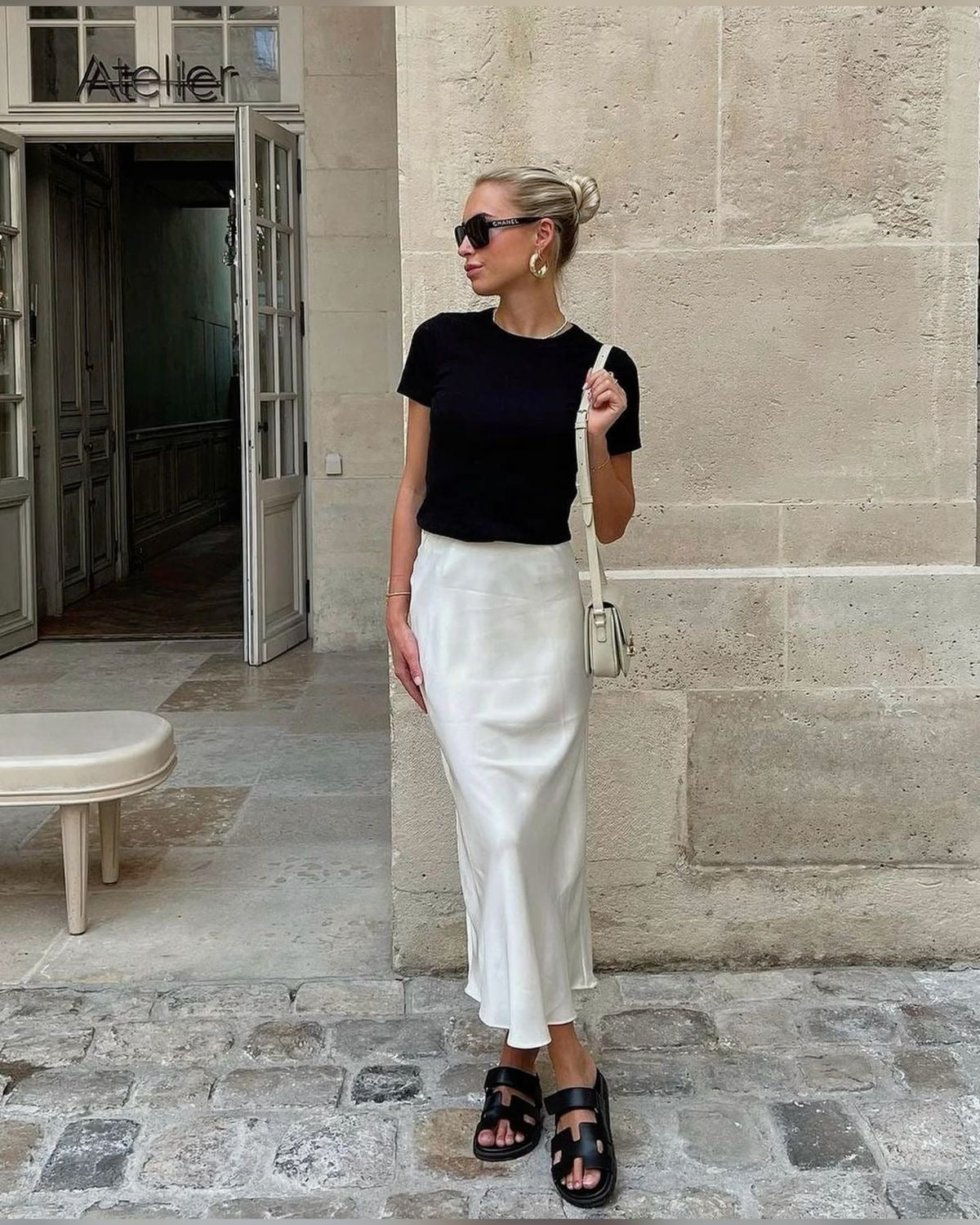 Satin Maxi Skirt - Elegant &amp; Comfortable