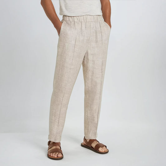 Beige Linen Men's Trousers – Breathable, Lightweight &amp; Ideal for Warm Days