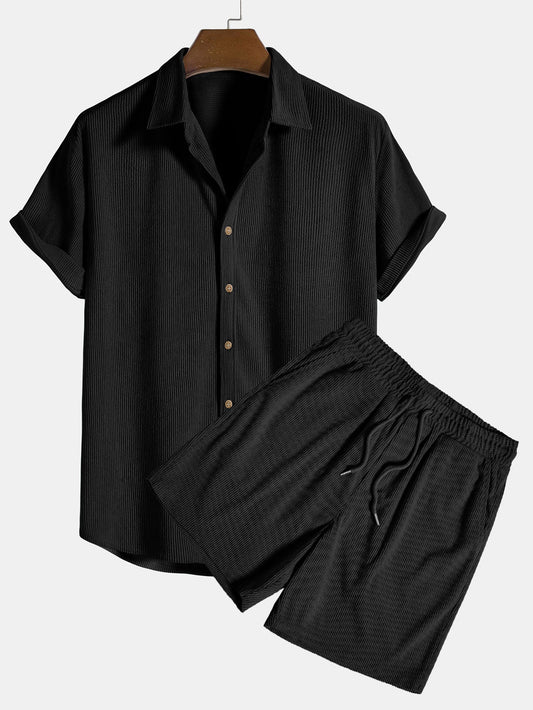 Men's summer set with shirt and shorts