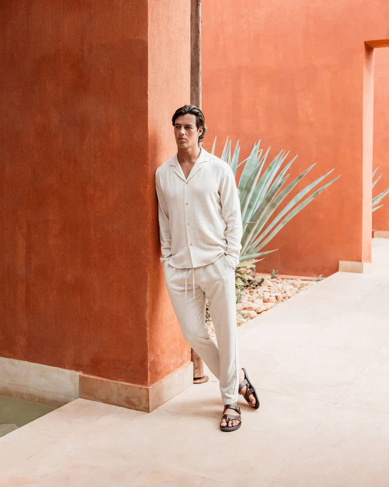 Men's Linen Summer Set – Breathable &amp; Stylish Two-Piece
