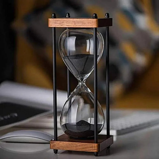 Elegant 60-Minute Hourglass Clock – Decorative and Functional