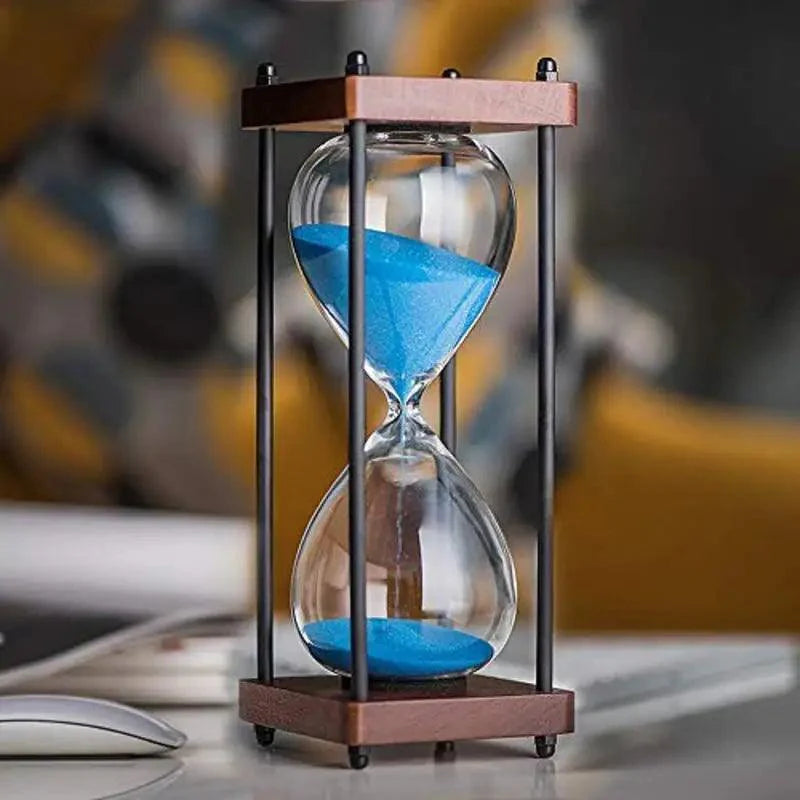 Elegant 60-Minute Hourglass Clock – Decorative and Functional