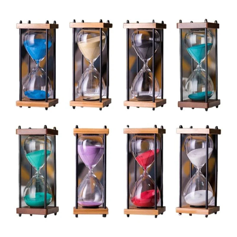 Elegant 60-Minute Hourglass Clock – Decorative and Functional