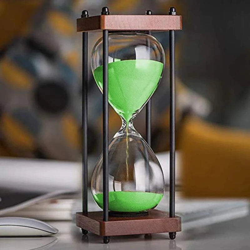Elegant 60-Minute Hourglass Clock – Decorative and Functional