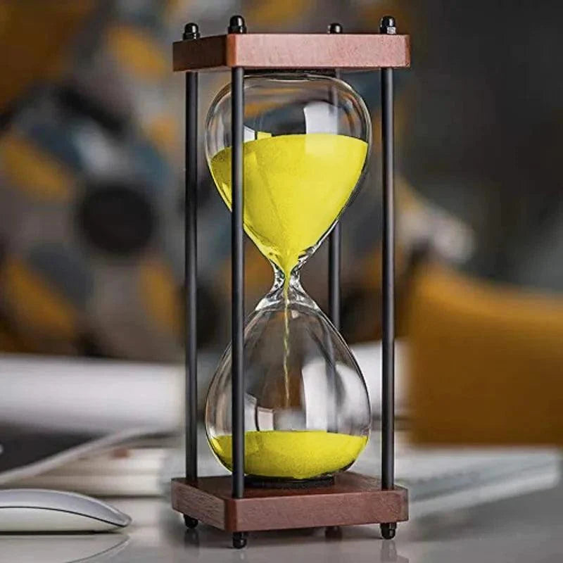 Elegant 60-Minute Hourglass Clock – Decorative and Functional