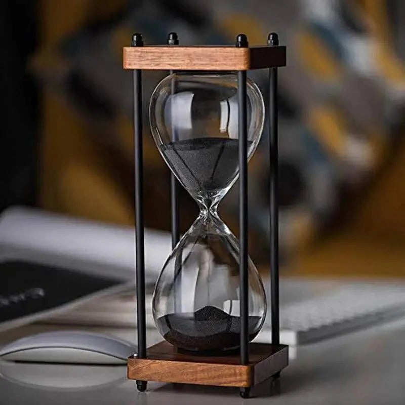 Elegant 60-Minute Hourglass Clock – Decorative and Functional