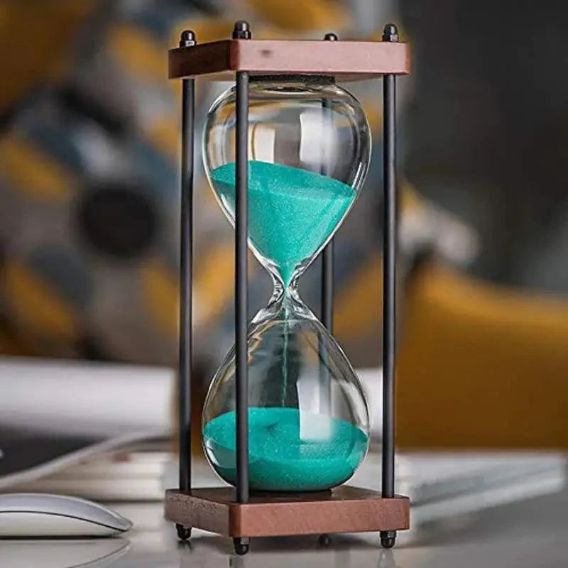 Elegant 60-Minute Hourglass Clock – Decorative and Functional