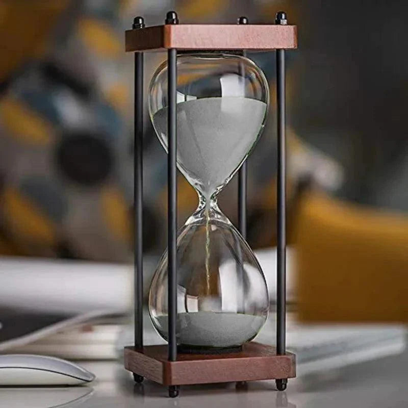 Elegant 60-Minute Hourglass Clock – Decorative and Functional
