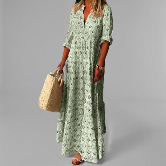 Airy Maxi Summer Dress with a Feminine Silhouette
