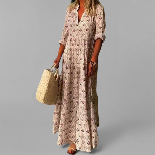 Airy Maxi Summer Dress with a Feminine Silhouette
