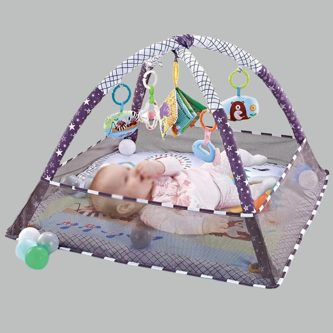 Baby Play Mat with Gym – Learning &amp; Playing from 0+ months