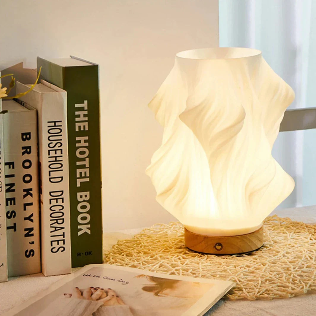 Design LED Table Lamp with Swirl Effect – Modern &amp; Dimmable Light