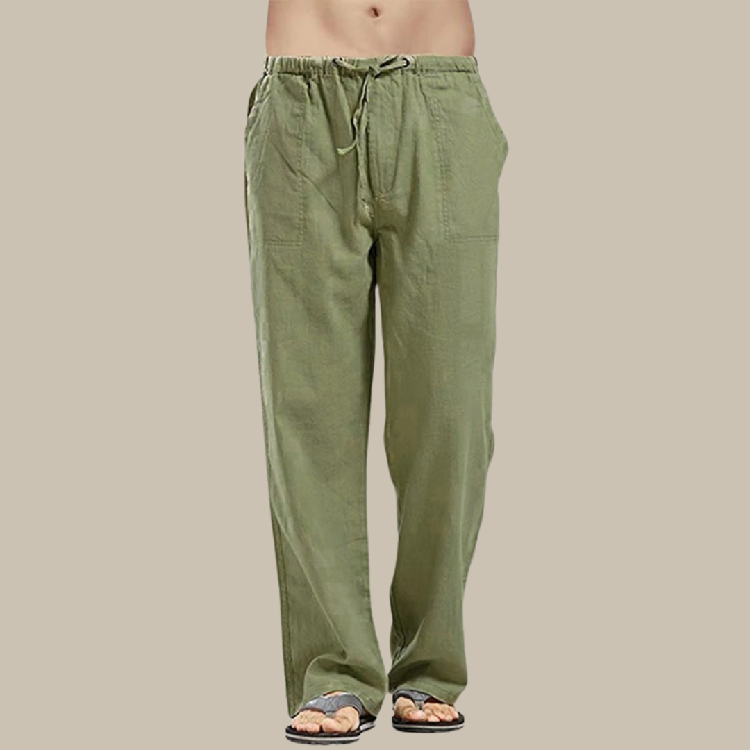 Men's linen summer trousers – lightweight and breathable for warm days