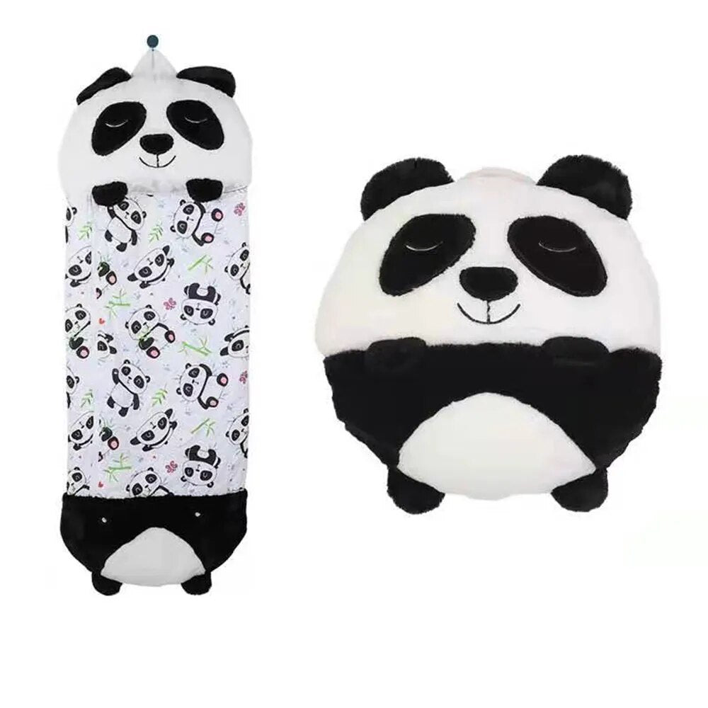 Children's Sleeping Bag &amp; Cuddly Toy in One – Warm, Soft and Playful for On the Go &amp; At Home