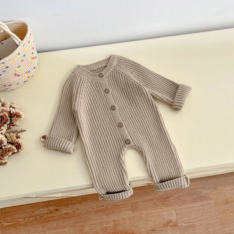 Gebreide Baby Romper – Warm & Stijlvol-Novormo