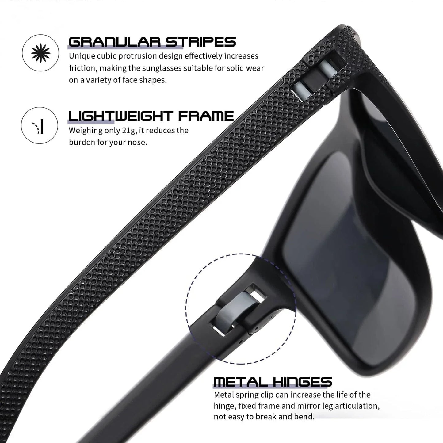 3-Pack Polarized Sunglasses – UV400 Protection
