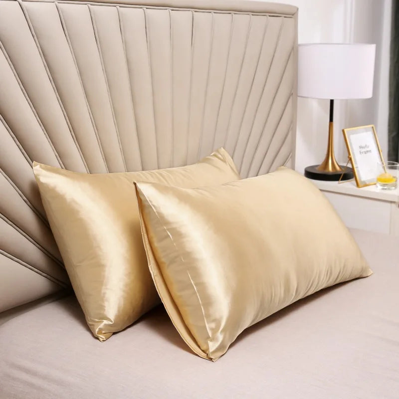 Silk Pillowcase – Cooling &amp; Hypoallergenic for Sensitive Skin 
