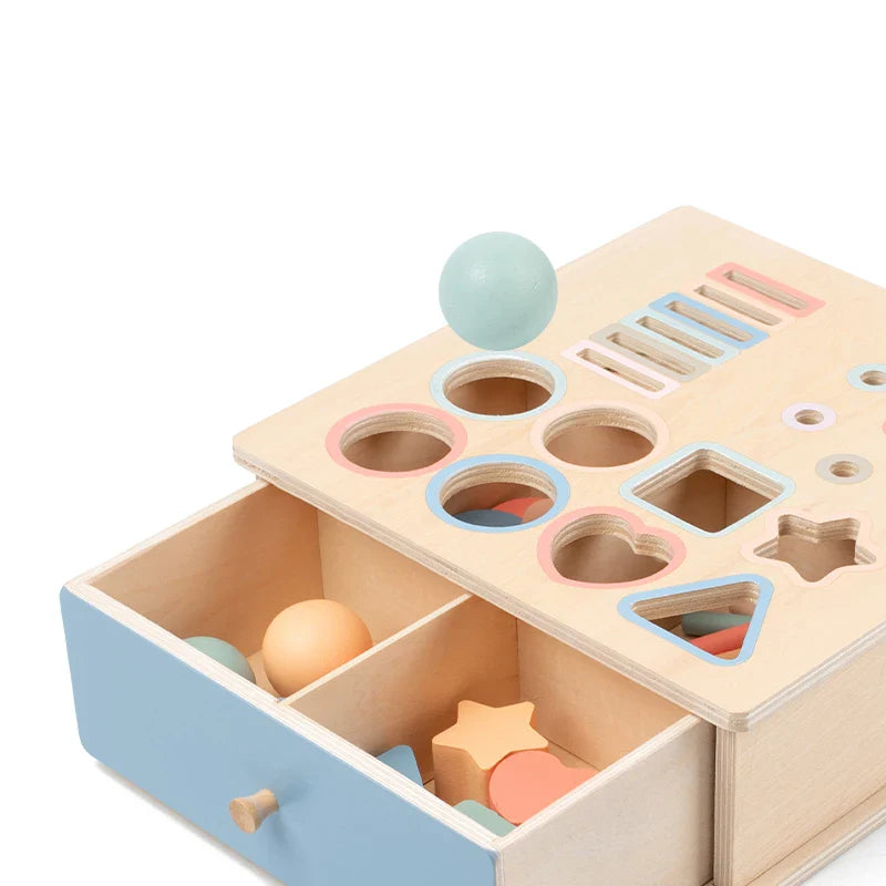 Wooden Montessori Play Box for Babies and Toddlers