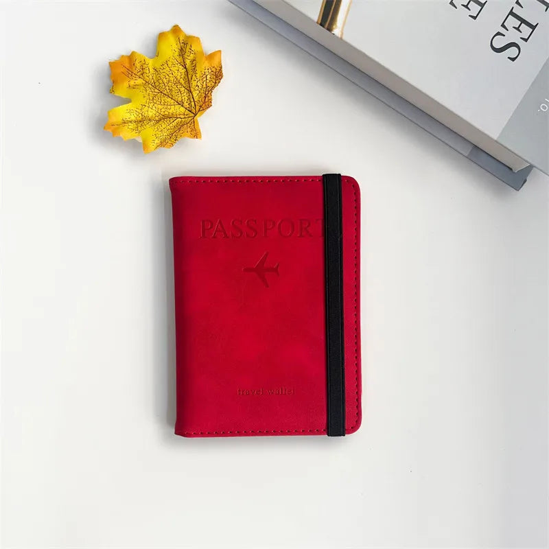 Vintage RFID Passport Holder for Safe and Stylish Travel