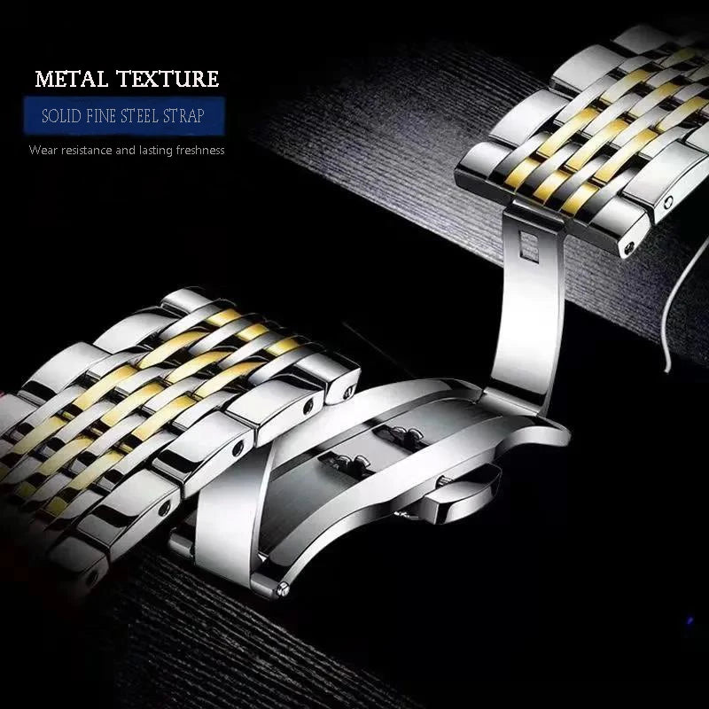 Luxe Heren Quartz Horloge - 30m Waterdicht, Datum & Shockbestendig-Novormo