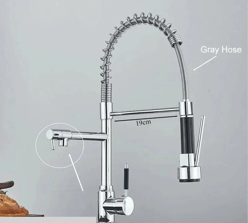 Swivel Kitchen Faucet with 360° Flexible Swivel Function