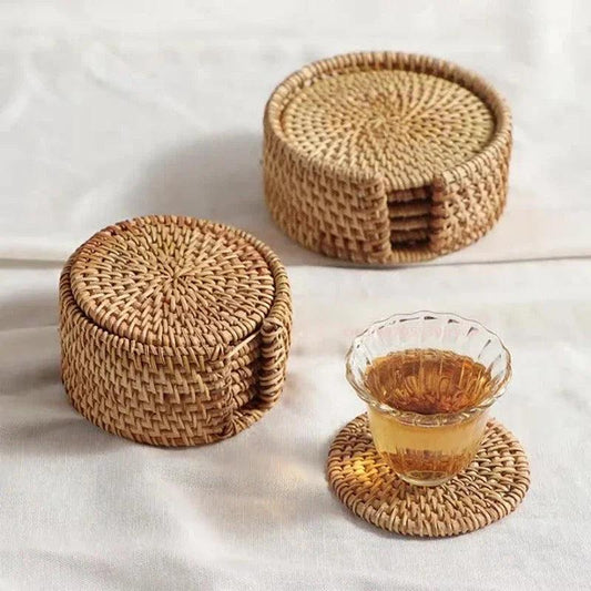 Natural Wicker Coaster – Stylish Protection for Your Table