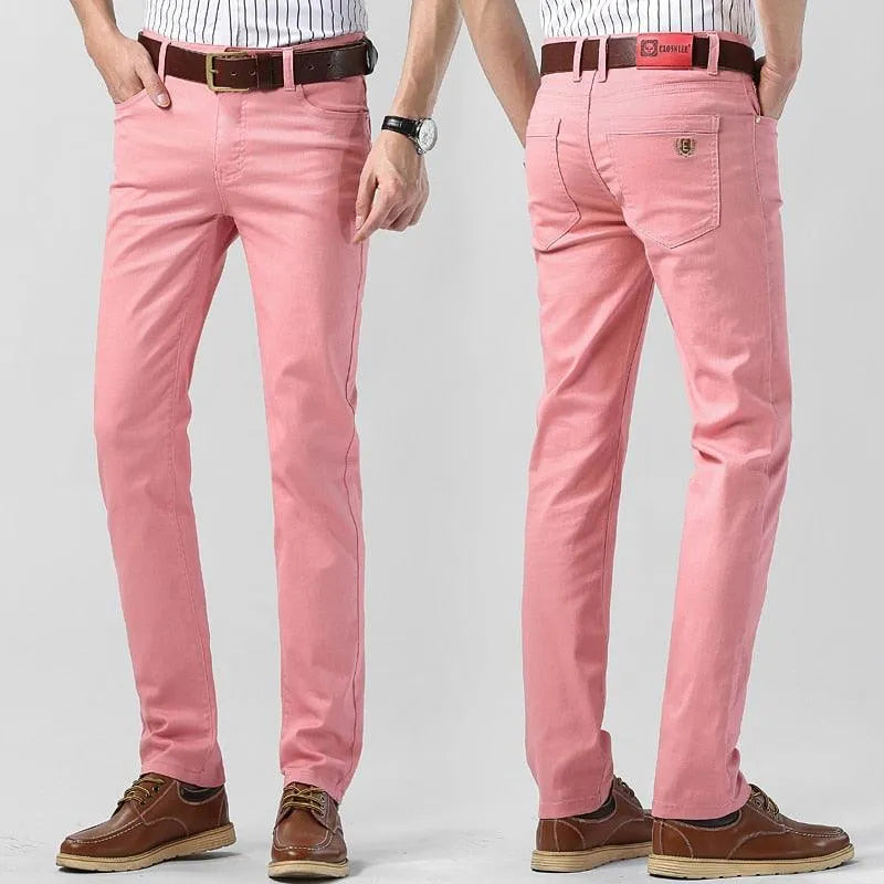 Trendy Colored Men's Trousers - Stylish and Comfortable