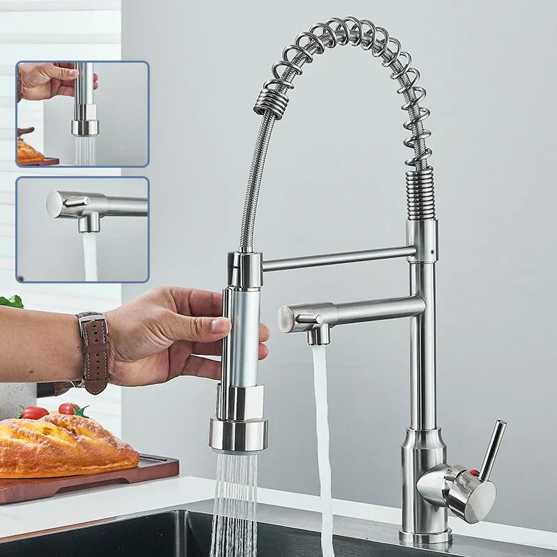 Swivel Kitchen Faucet with 360° Flexible Swivel Function