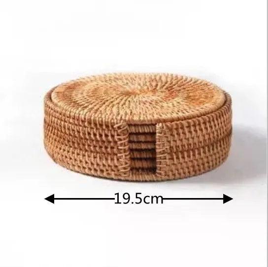 Natural Wicker Coaster – Stylish Protection for Your Table