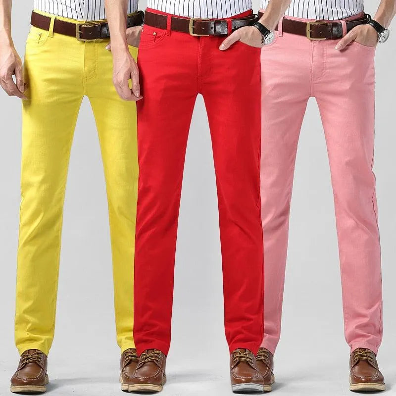 Trendy Colored Men's Trousers - Stylish and Comfortable