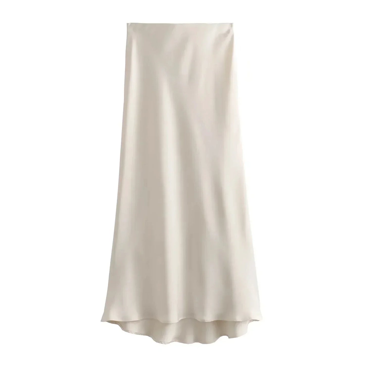 Satin Maxi Skirt - Elegant &amp; Comfortable