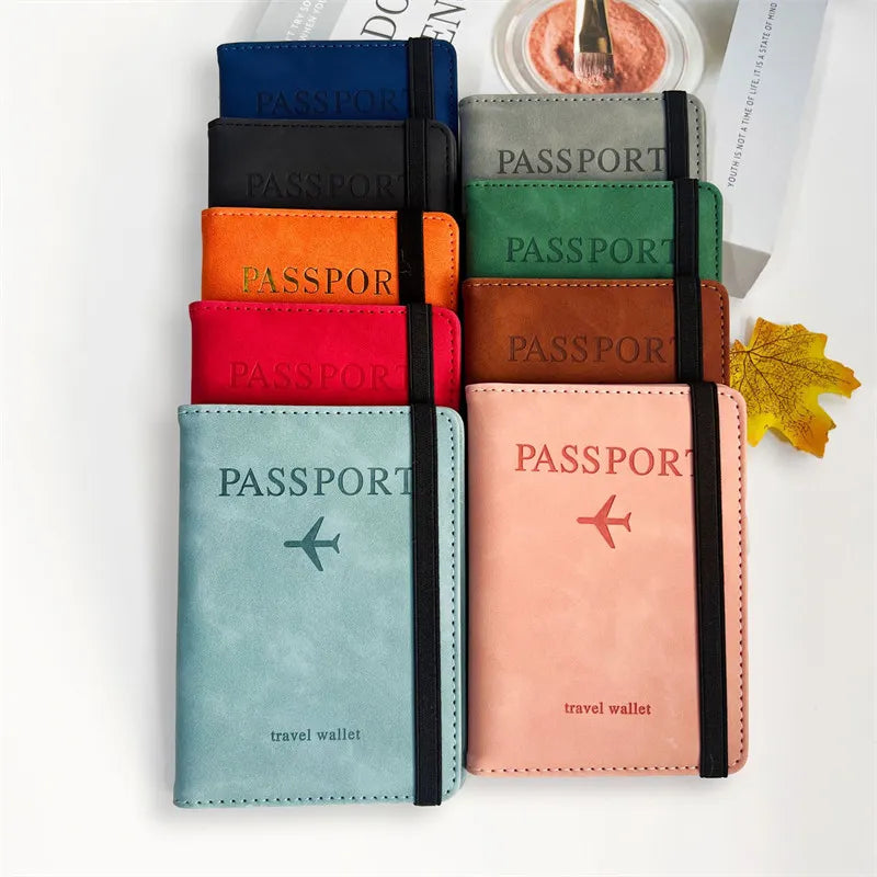 Vintage RFID Passport Holder for Safe and Stylish Travel