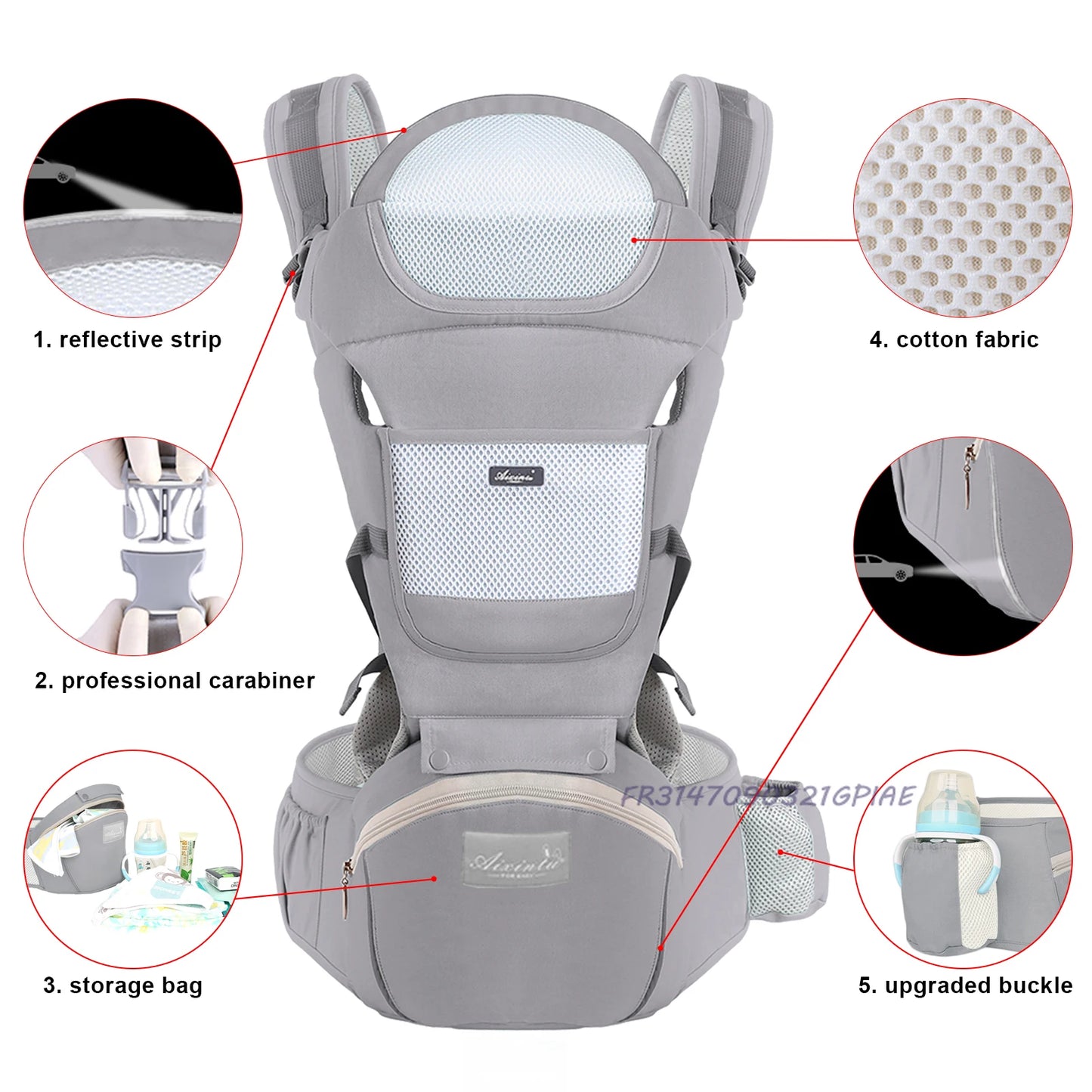 Baby Draagzak – Ergonomisch & Multifunctioneel-Novormo