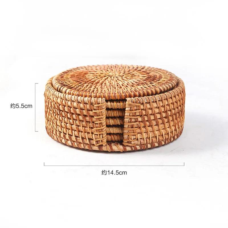 Natural Wicker Coaster – Stylish Protection for Your Table