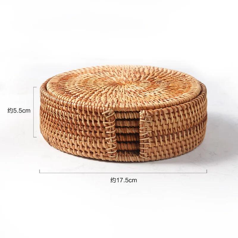 Natural Wicker Coaster – Stylish Protection for Your Table